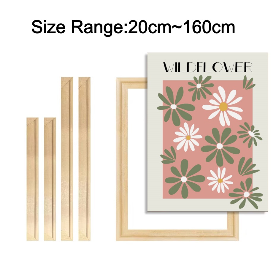 Engraved Wood Frame - 20–160 cm DIY-Bilderrahmen aus Holz, geeignet