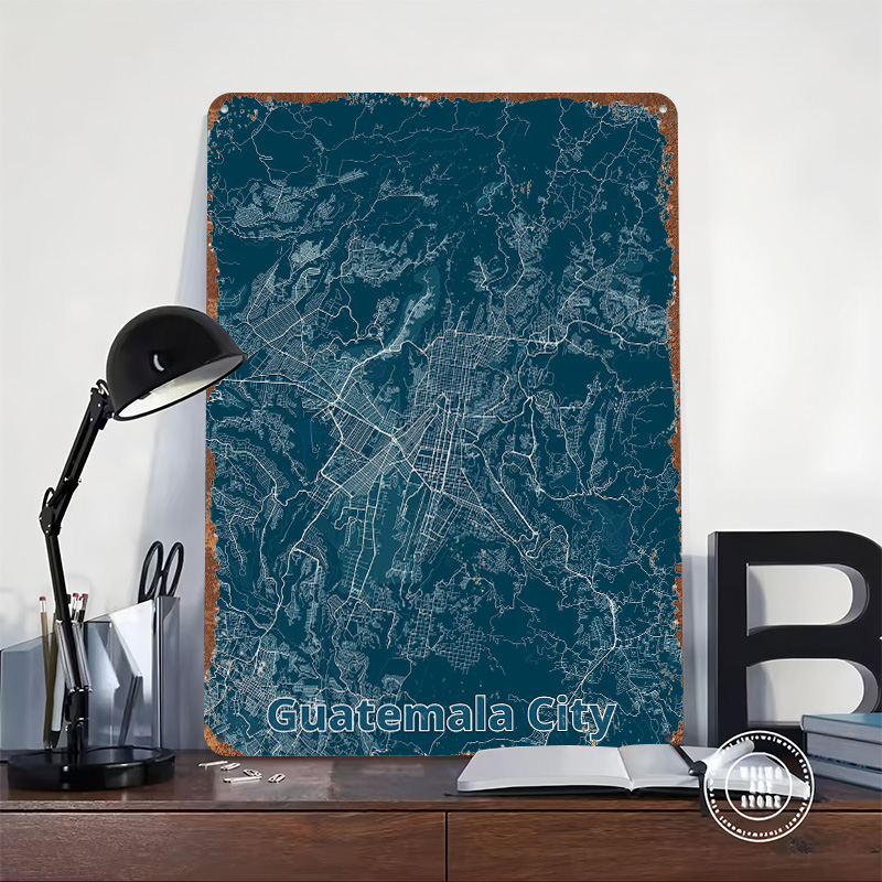 Guatemala-Stadtplan Blechposte – Custom Map Poster Bewertung und Preis