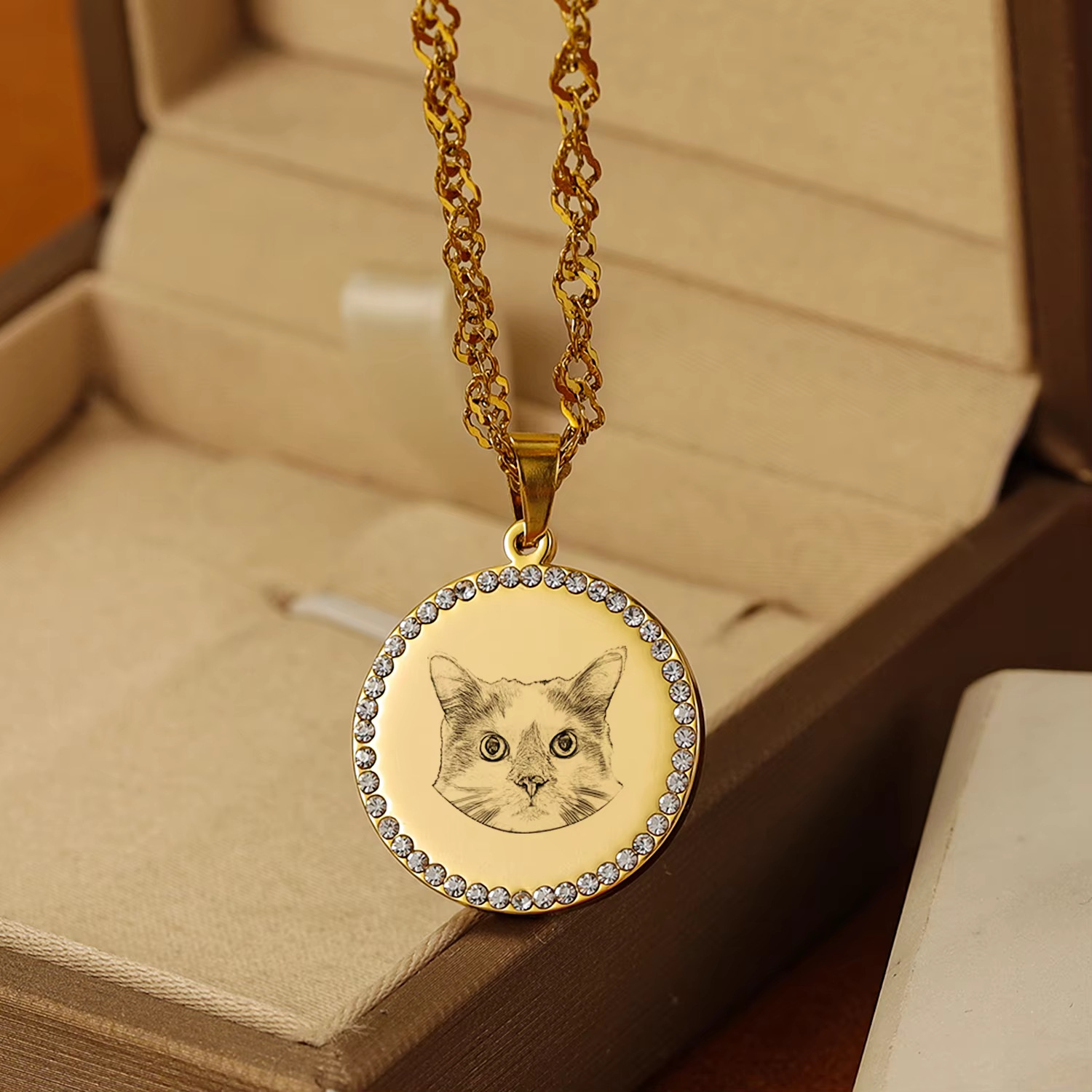 Personalisierte gravierte Foto – Pet Portrait Custom Bewertung und Preis