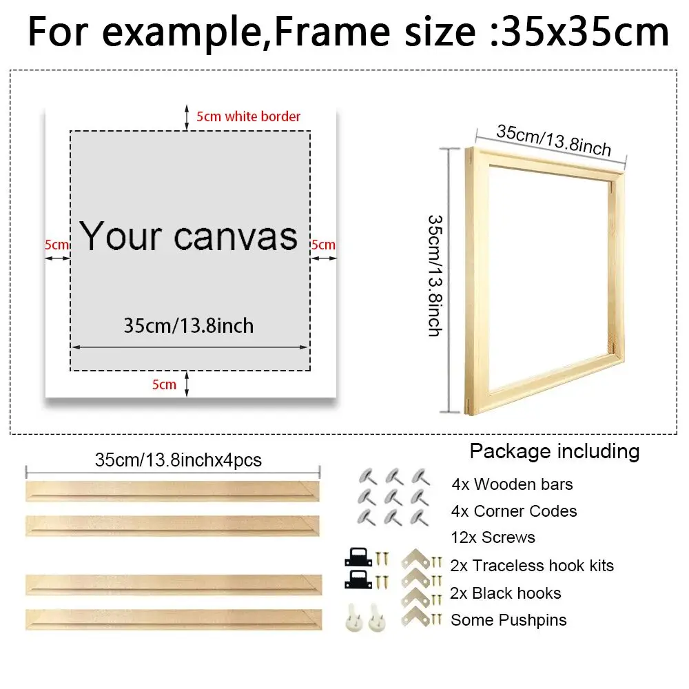 20–160 cm DIY-Bilderrahmen aus – Engraved Wood Frame Bewertung und Preis