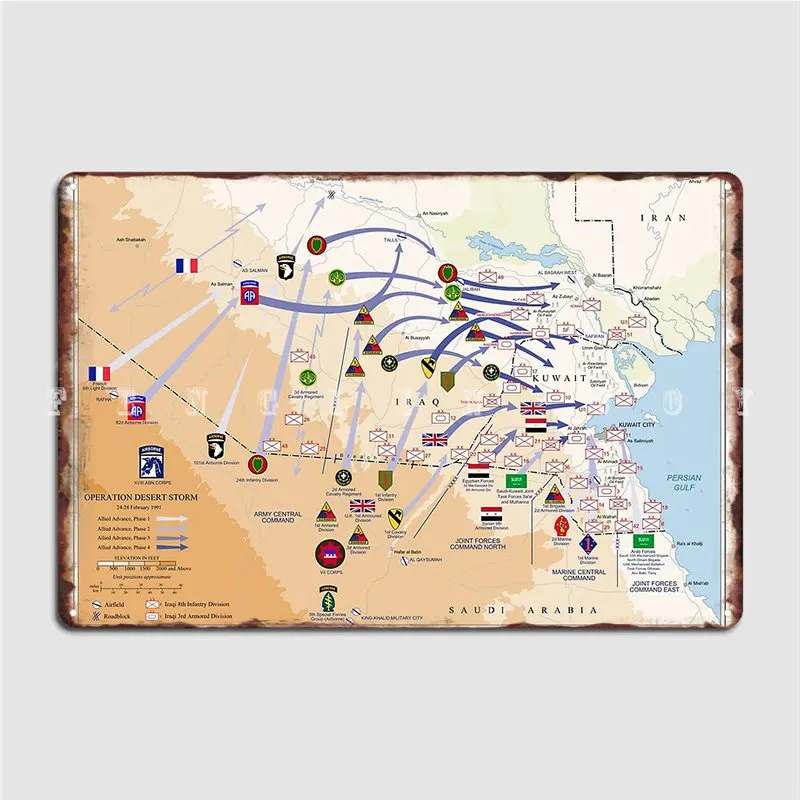 Operation Desert Storms Ground – Custom Map Poster Bewertung und Preis