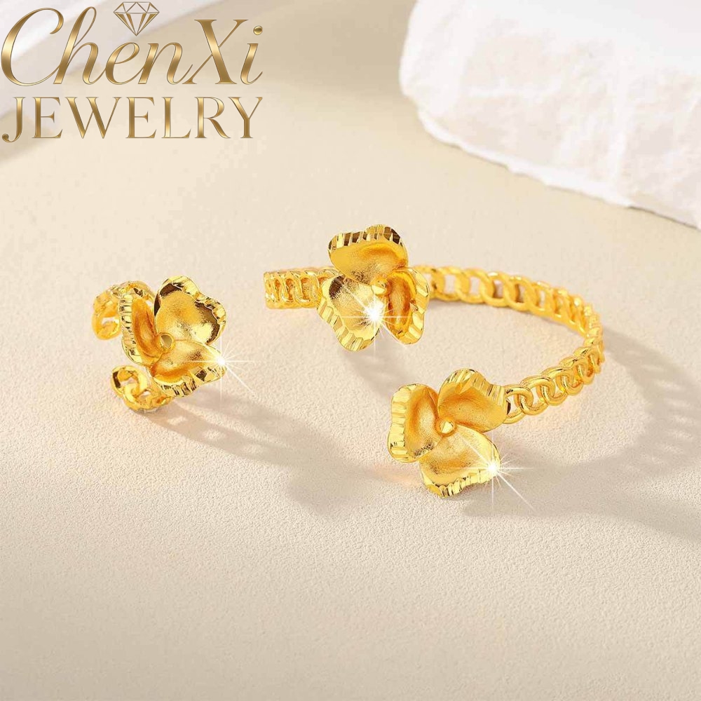 Sandgold-Blumen-Armreif und Ri – Coordinates Bracelet Bewertung und Preis