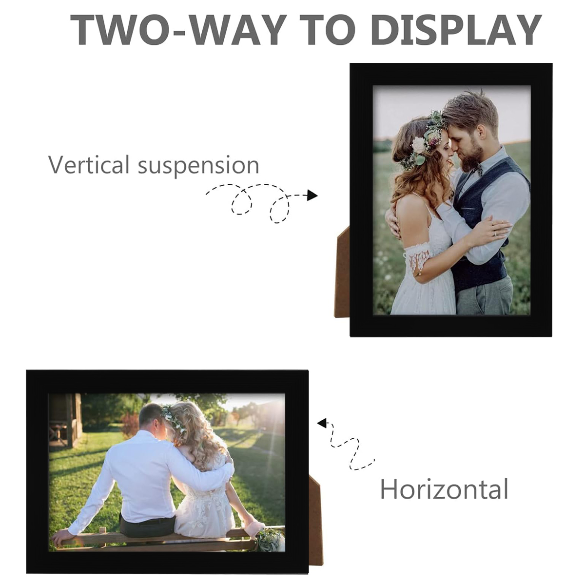 2er-Set 8x12 Zoll Schwarzer Ze – Engraved Wood Frame Bewertung und Preis